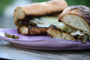 Backyard Cheese Steaks