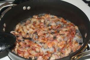 Sizzling bacon